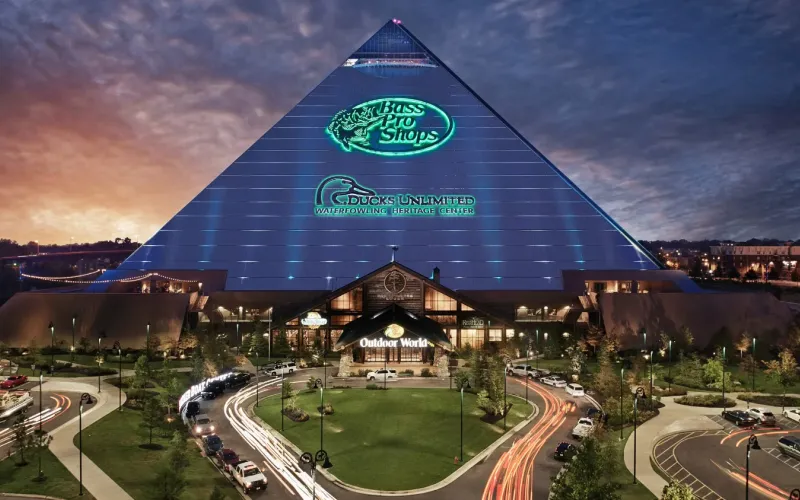 Memphis' Bass Pro Pyramid.